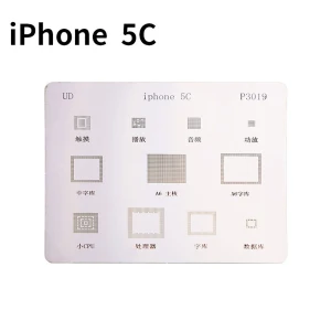 iPhone 5C IC stencil plate for BGA reballing by Mlink