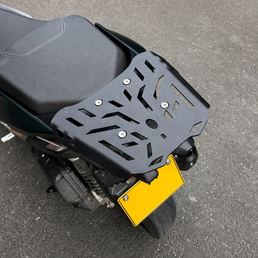 Rear Rack Zontes 150X / 125X — 4 mm Iron Luggage Carrier, Black