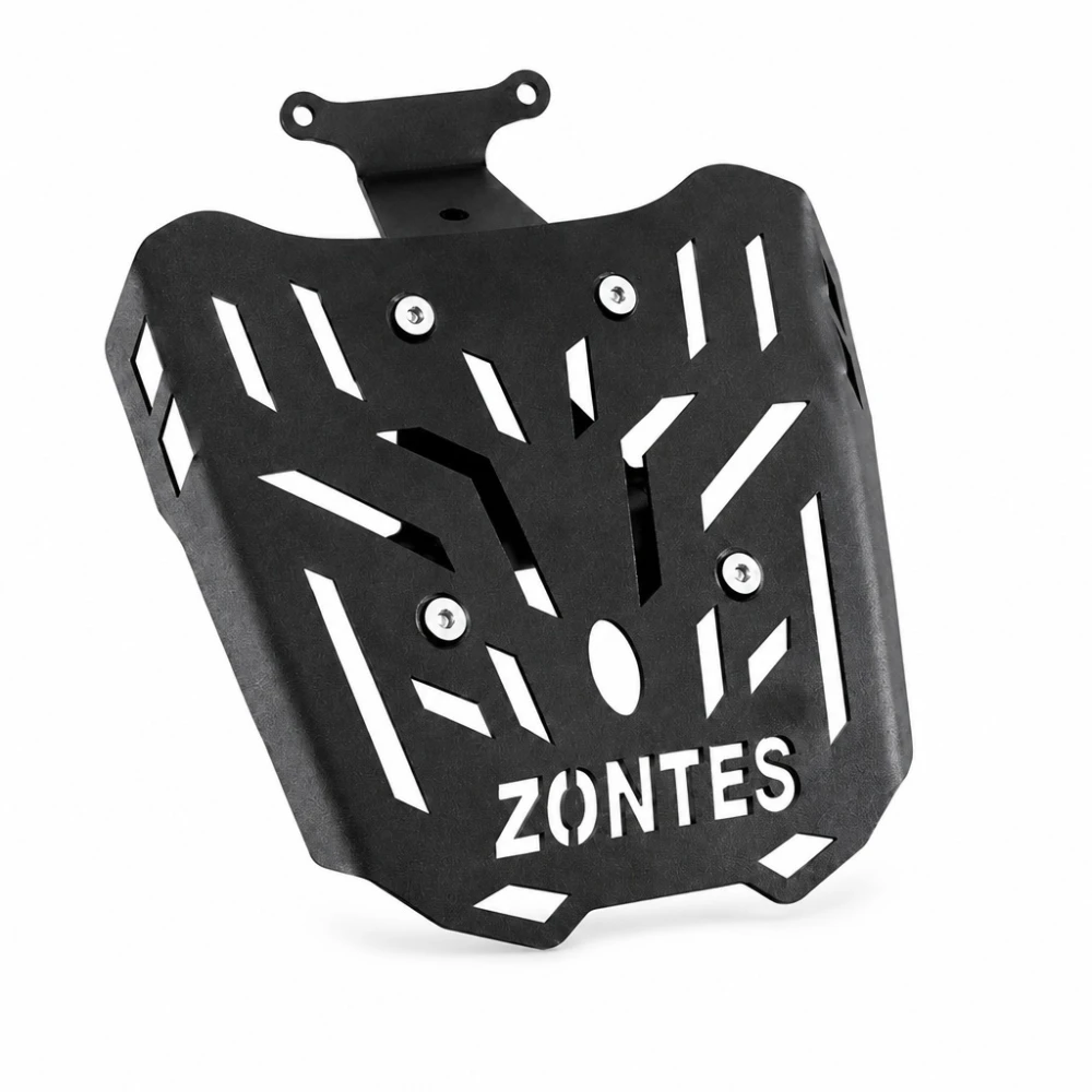 Rear Rack Zontes 150X / 125X — 4 mm Iron Luggage Carrier, Black