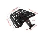 Rear Rack Zontes 150X / 125X — 4 mm Iron Luggage Carrier, Black