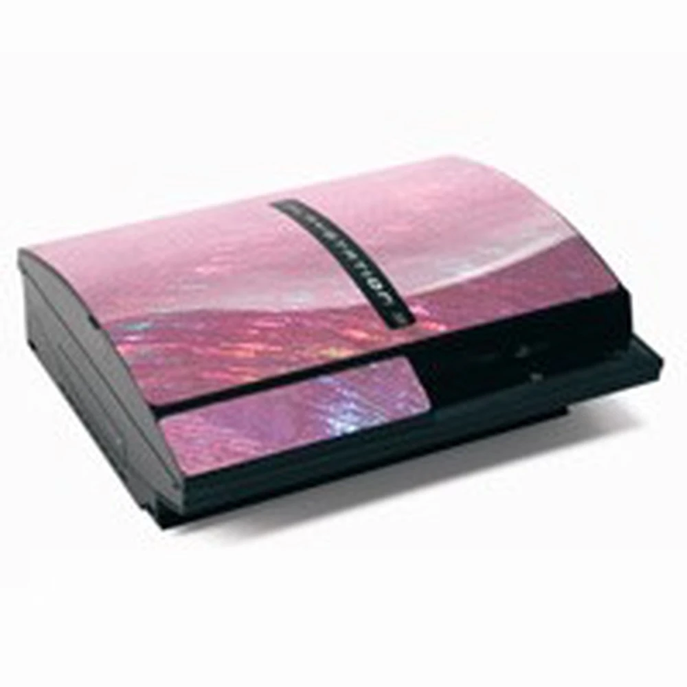 PS3 Pink Skin Protector - Laser Pink Console Skin