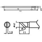 Aoyue LF-KL soldering iron tip with heating element for soldering stations