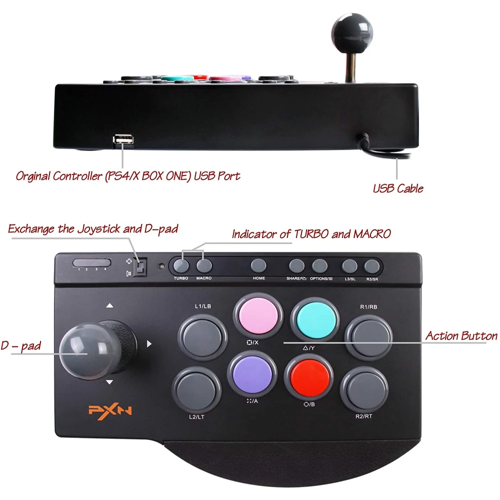 PXN 0082 Arcade Stick for PS3 - Multi-Platform Arcade Joystick