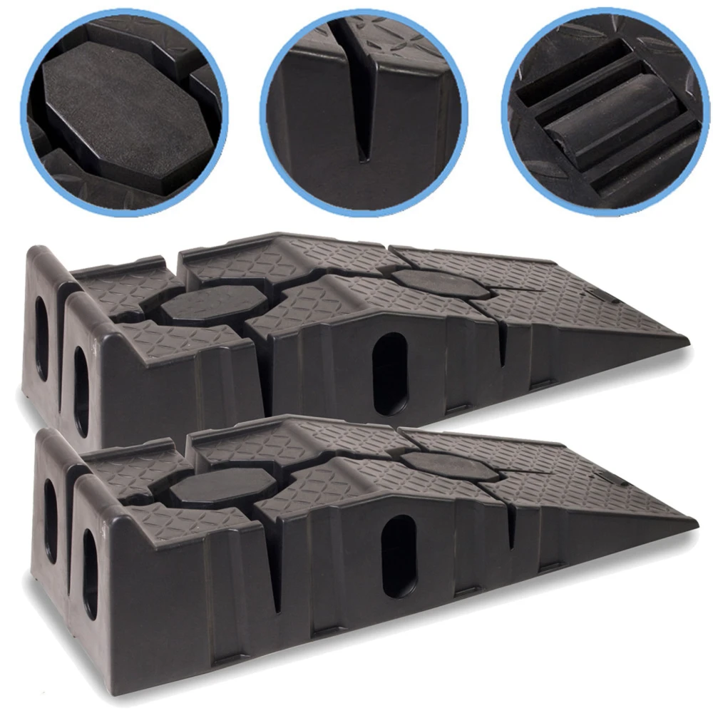2 Tonne Plastic Car Ramps x 2 for 4x4s and More