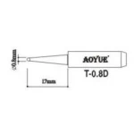 Aoyue T0,8D Soldering Iron Tip Replacement for Soldering Stations