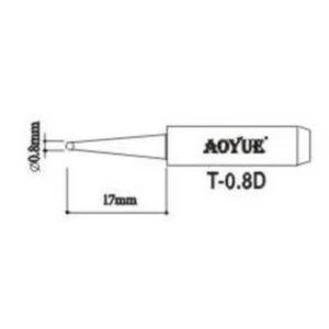 Aoyue T0,8D Soldering Iron Tip Replacement for Soldering Stations