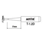 Aoyue T1,2D soldering iron tip replacement for soldering stations