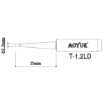 Aoyue T1,2LD Soldering Iron Tip Replacement for Soldering Station