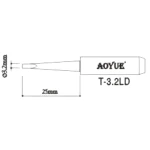 Aoyue T3,2LD soldering iron tip replacement for soldering stations