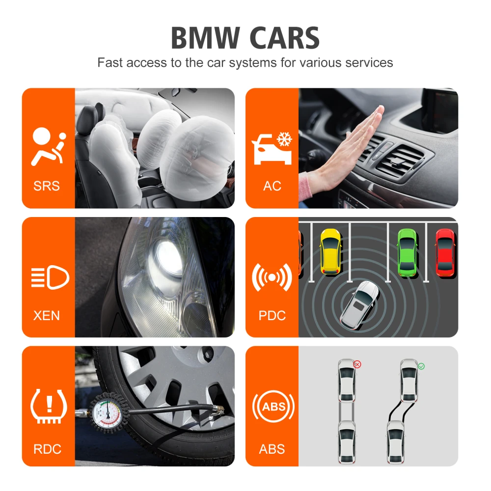 BMW Konnwei KW480 Diagnostic Scanner - OBD2 Tool for BMW