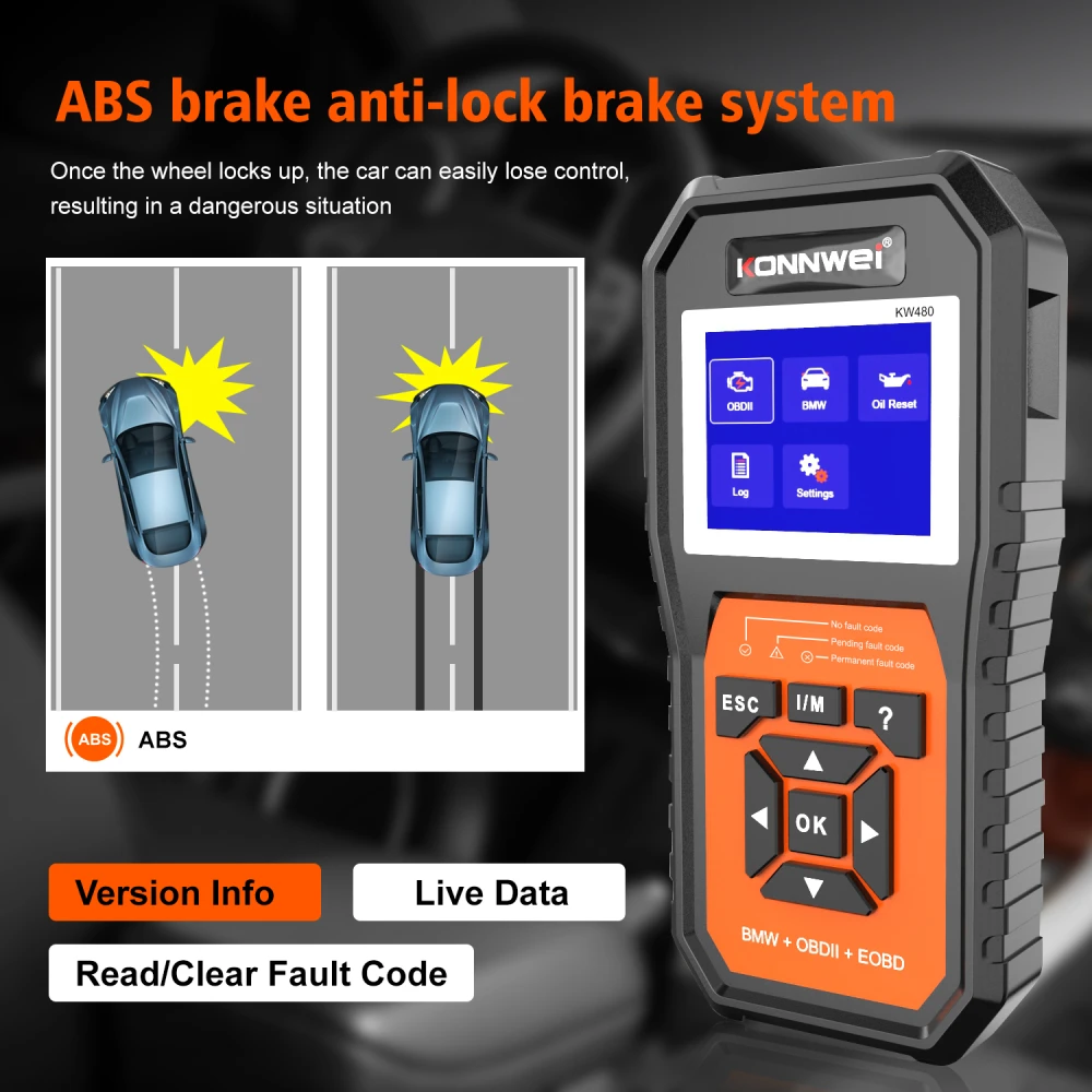 BMW Konnwei KW480 Diagnostic Scanner - OBD2 Tool for BMW