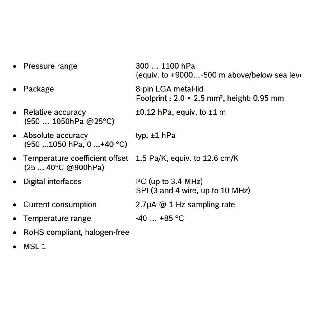 Módulo sensor BMP280 con interfaz I2C para proyectos Arduino