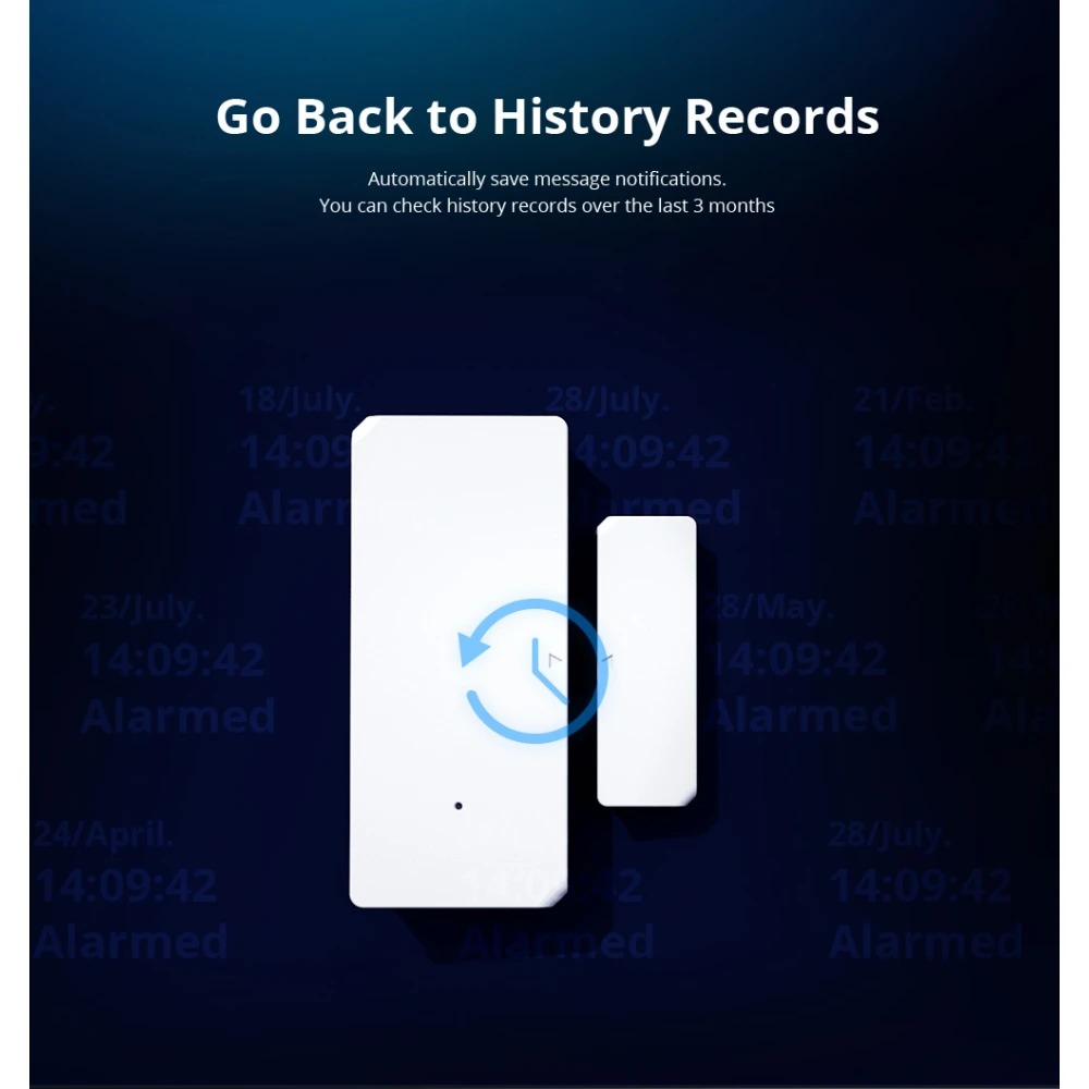 SONOFF DW2 RF wireless door and window sensor for home security alarm