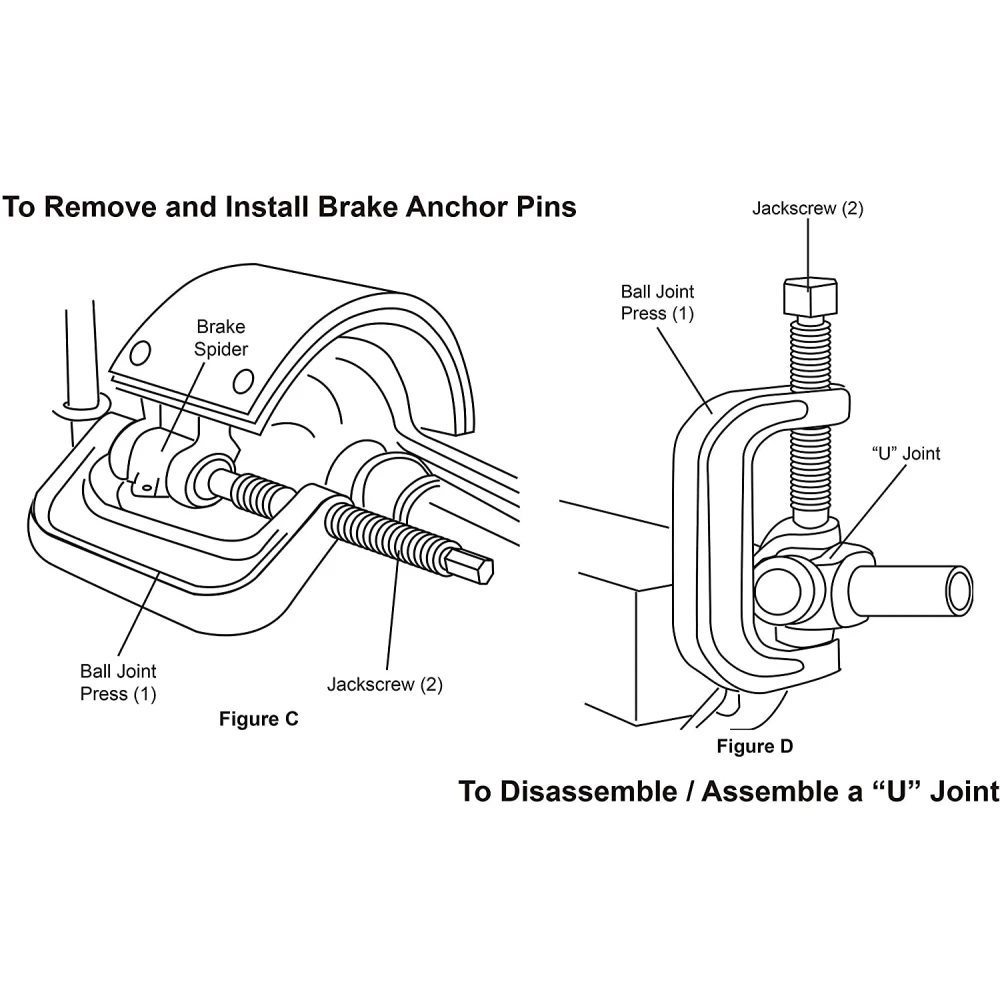 10pc Ball Joint and Bush Press Kit 4x4 for Off-Road Vehicles