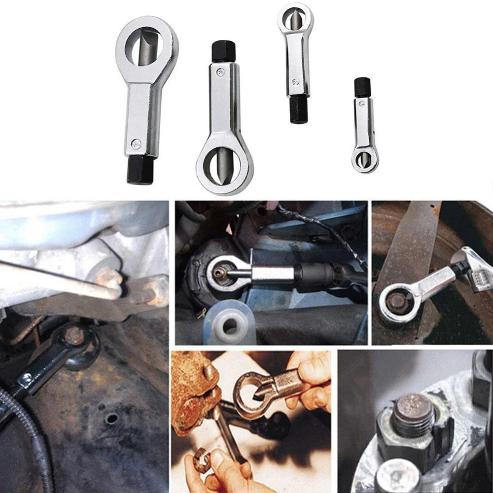 4-Piece Manual Metal Nut Splitter Set Screw Separator TSX TOOL