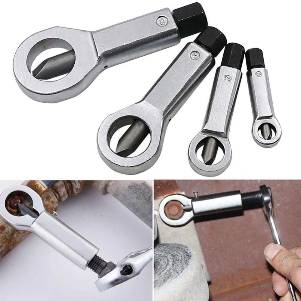 4-Piece Manual Metal Nut Splitter Set Screw Separator TSX TOOL