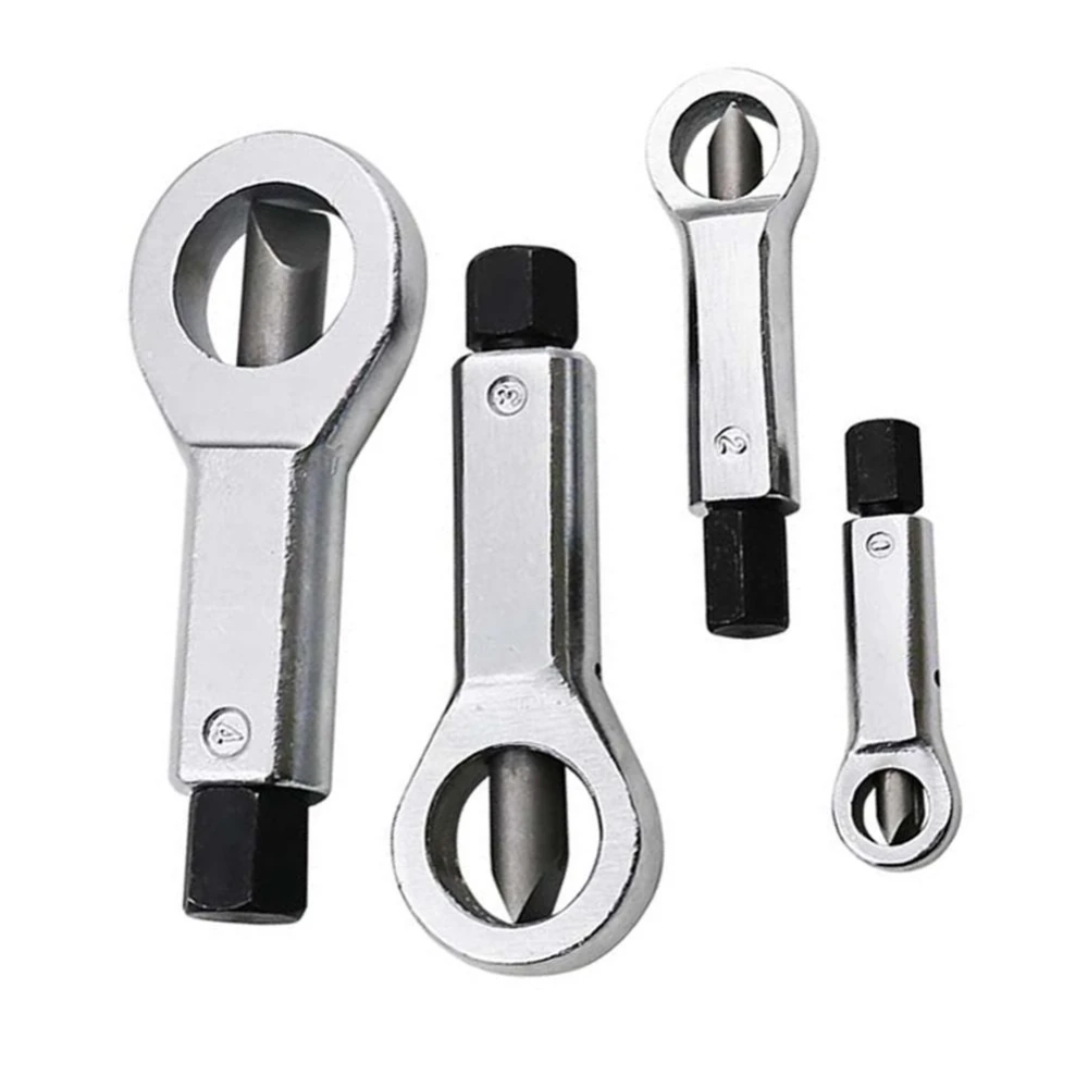 4-Piece Manual Metal Nut Splitter Set Screw Separator TSX TOOL