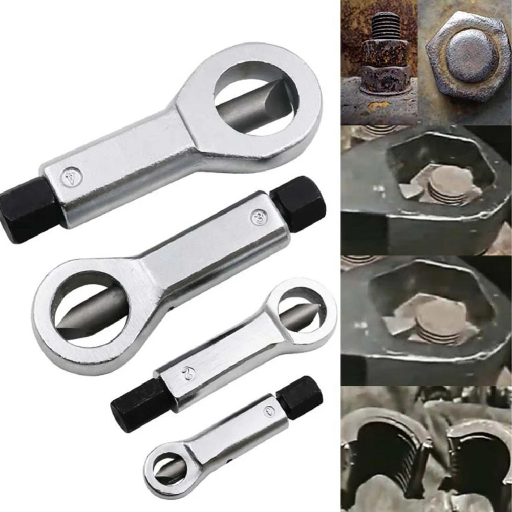 4-Piece Manual Metal Nut Splitter Set Screw Separator TSX TOOL