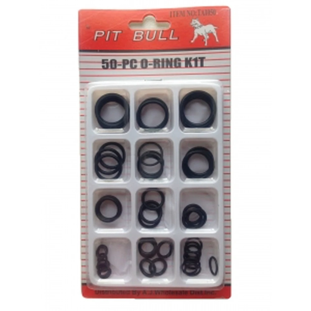50-Piece O-Ring Plumbing Set with 12 Different Sizes
