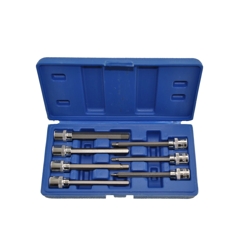 Set llaves allen pulgadas serie larga 7 piezas con funda para transporte