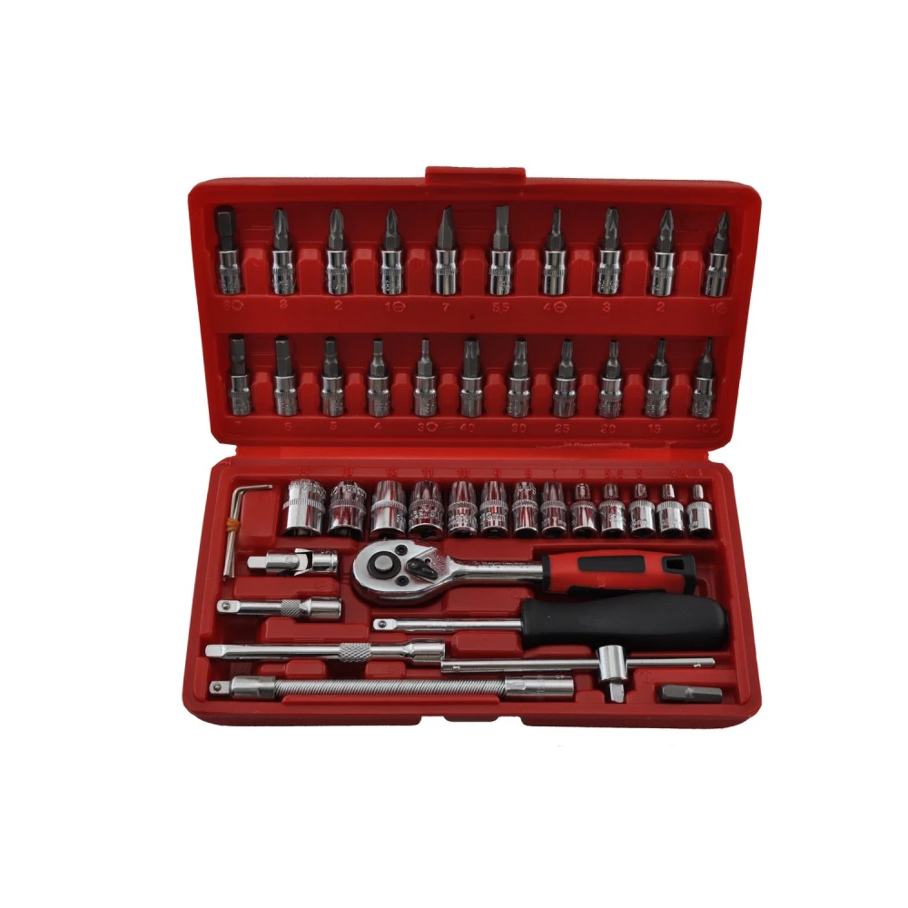 1/4 Hex Socket Set 46 Piece TSX TOOL for automotive and DIY