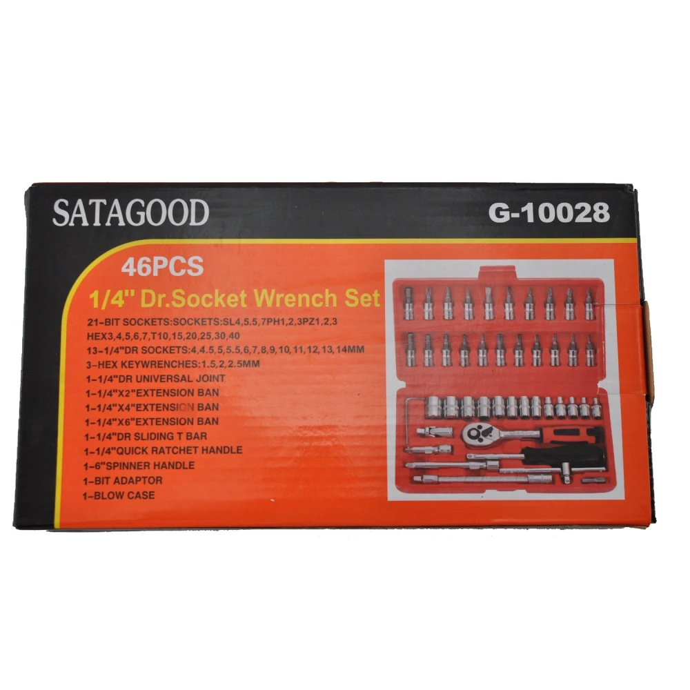 1/4 Hex Socket Set 46 Piece TSX TOOL for automotive and DIY