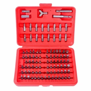100-Piece Magnetic Screwdriver Bit Set TSX TOOL - Hex and Torx Kit