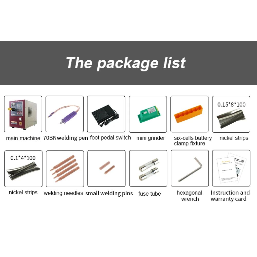 Sunkko 737DH Spot Welder for 18650 14500 21700 Lithium Battery Building