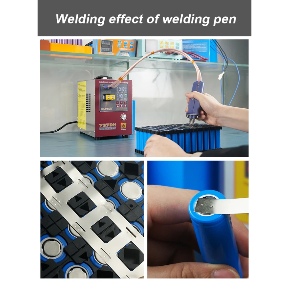 Sunkko 737DH Spot Welder for 18650 14500 21700 Lithium Battery Building