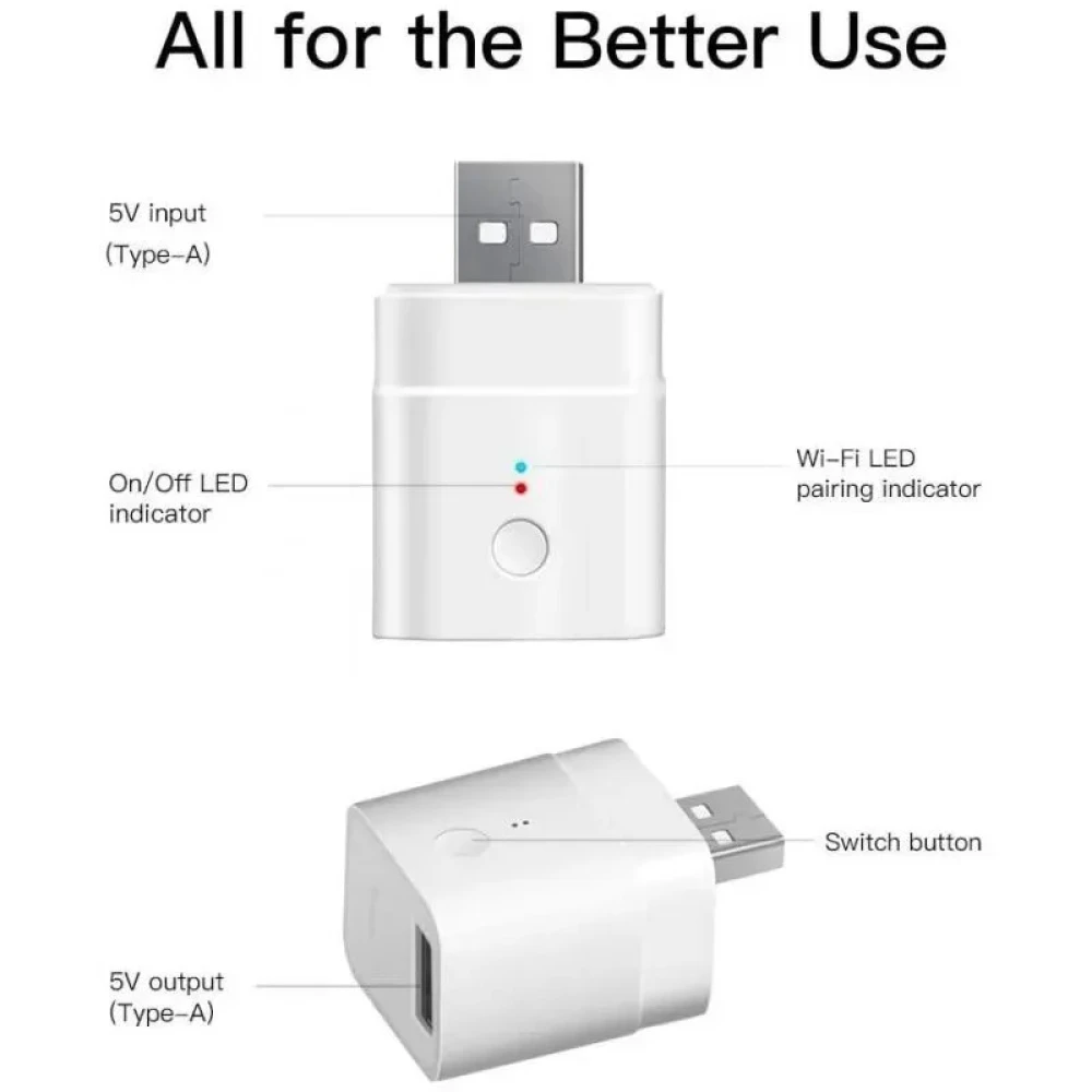SONOFF Micro Smart USB WiFi Adapter for Remote Control and Automation