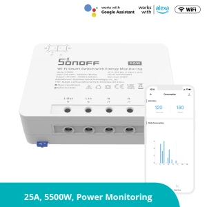 SONOFF Pow R3 - High Power WiFi Smart Switch with Monitoring