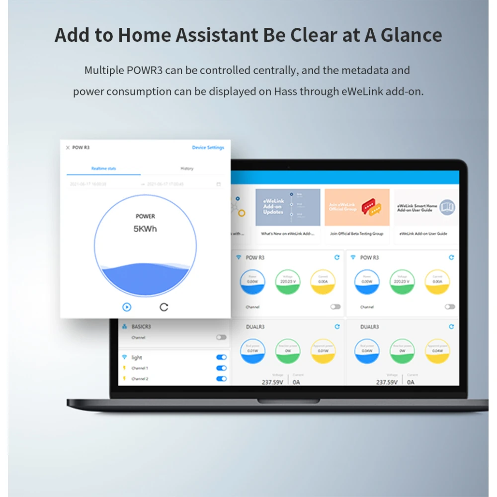 SONOFF Pow R3 - High Power WiFi Smart Switch with Monitoring
