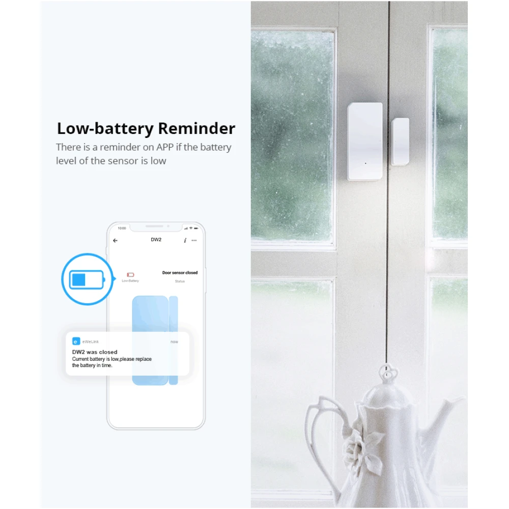 SONOFF SDW2 WiFi Wireless Door and Window Sensor