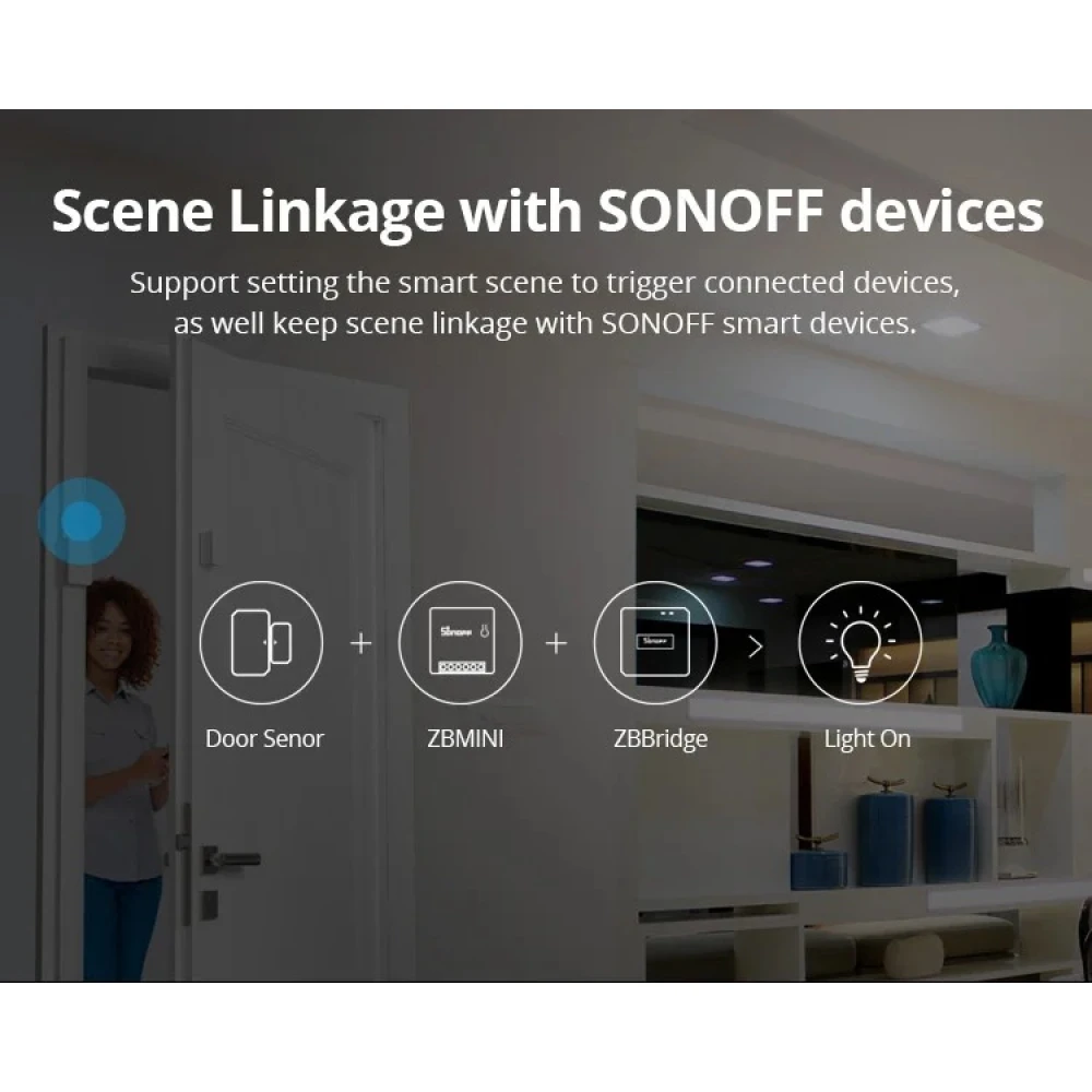 SONOFF ZBMINI ZigBee Mini Smart Switch for 2-Way Light Control