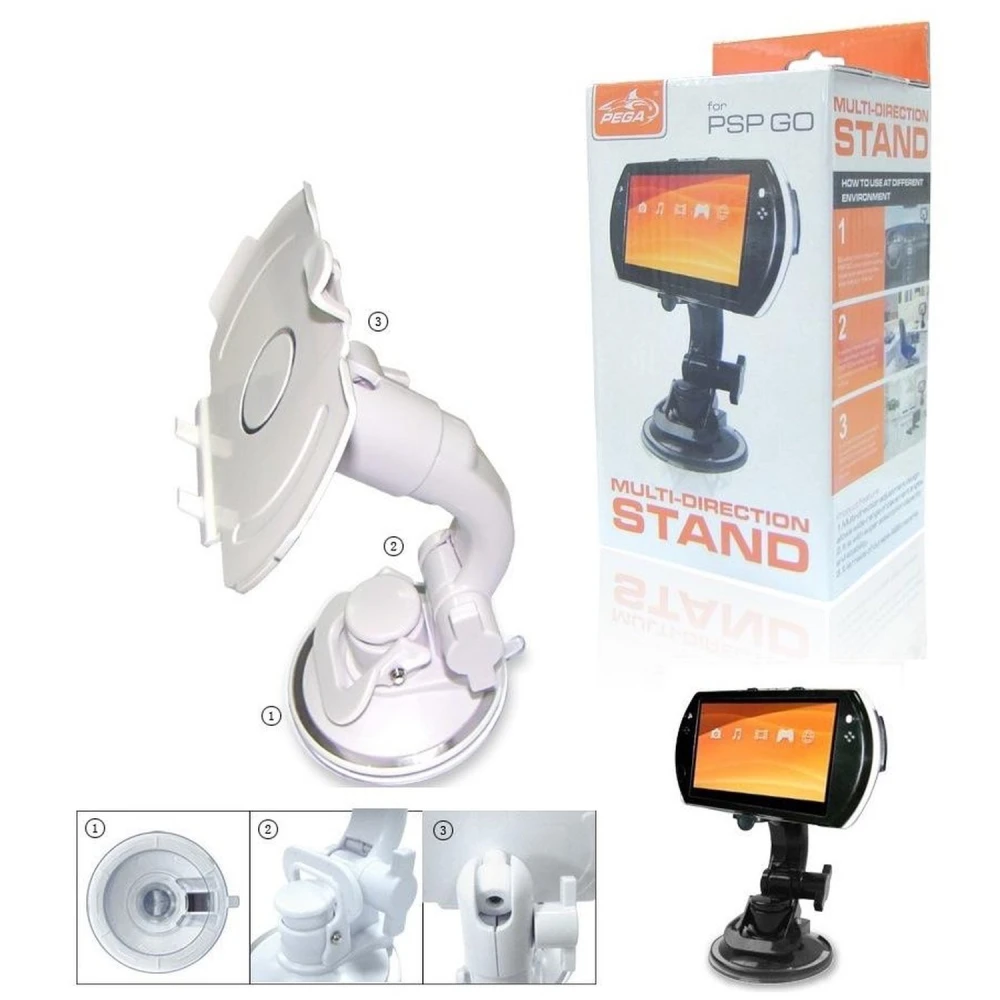 PSP Go car mount with flexible arm and suction cup