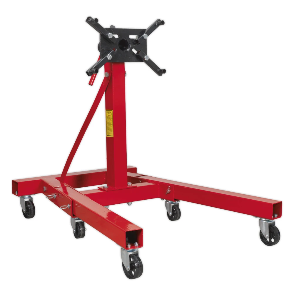900kg Folding Engine Stand with 360° Rotation and Adjustable Arms