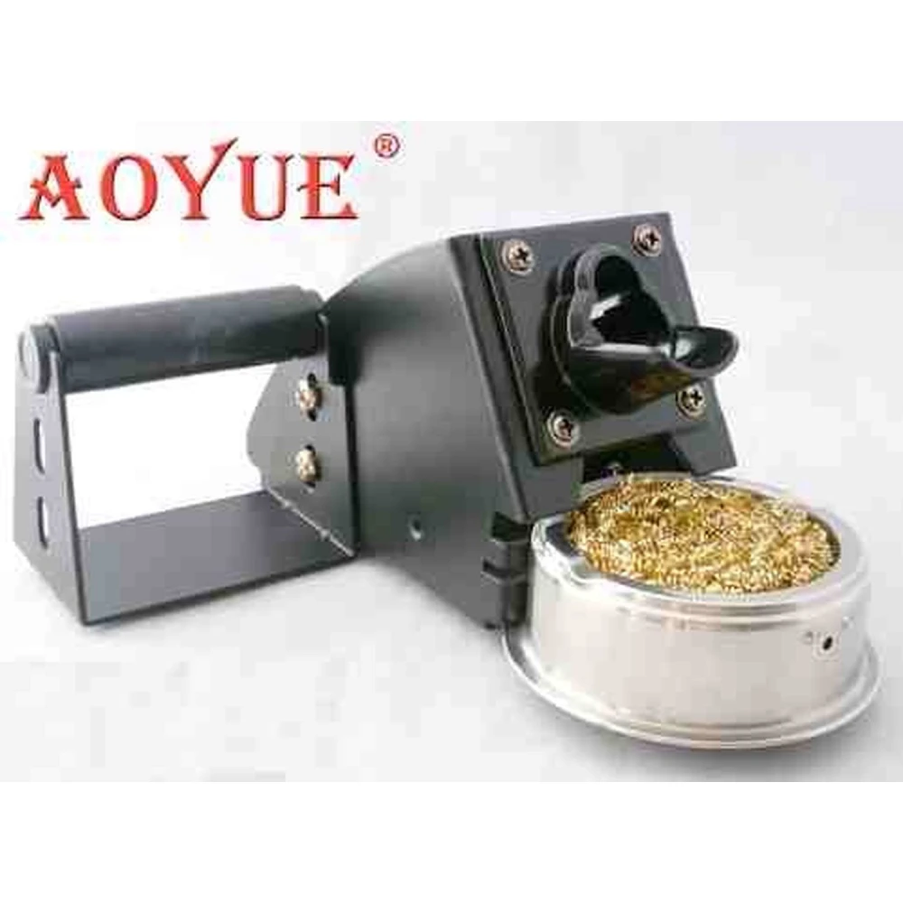 Aoyue 2661 soldering iron stand with tip cleaner and solder spool holder