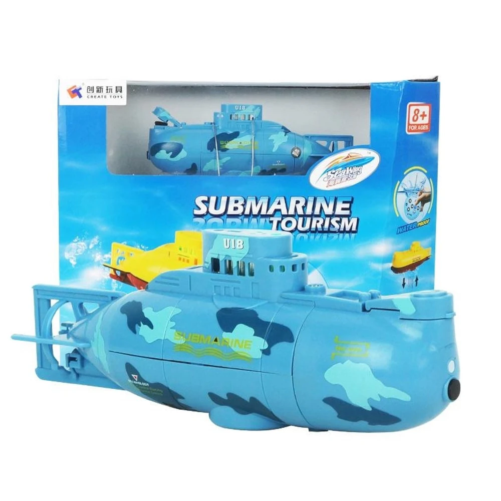 Mini 3-Channel RC Submarine - Rc Micro Submarine Blue Satkit