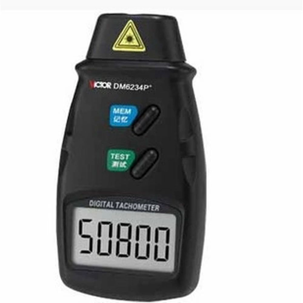 Victor DM6234P+ Portable Digital Tachometer for accurate RPM measurement