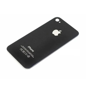 iPhone 4S Black Glass Back Cover - Original Satkit Replacement