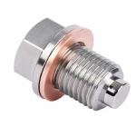 Magnetic Stainless Steel Oil Drain Plug M12 x 1.25 with Washer – Car & Motorcycle Sump