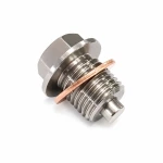 Magnetic Stainless Steel Oil Drain Plug M12 x 1.5 with Washer – Car & Motorcycle Sump