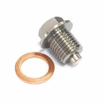 Magnetic Stainless Steel Oil Drain Plug M16 x 1.5 with Washer – Car & Motorcycle Sump