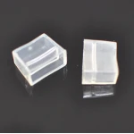 Transparent PVC end cap for 220V AC 14mm LED strip