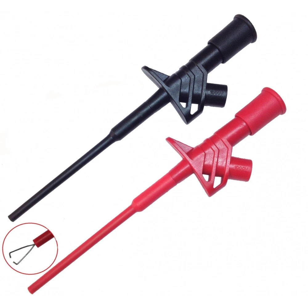 TC4169 CATIII insulated hook clips with banana plug Amass