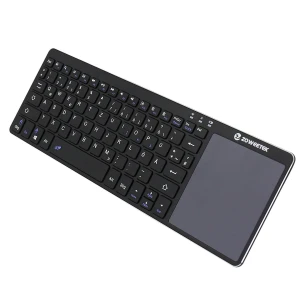 Ultra-slim and portable 2.4GHz wireless keyboard with touchpad for Smart TV and PC