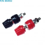 4mm Female Red Black Terminals 60V 50A Pack of 2 Amass for Panel