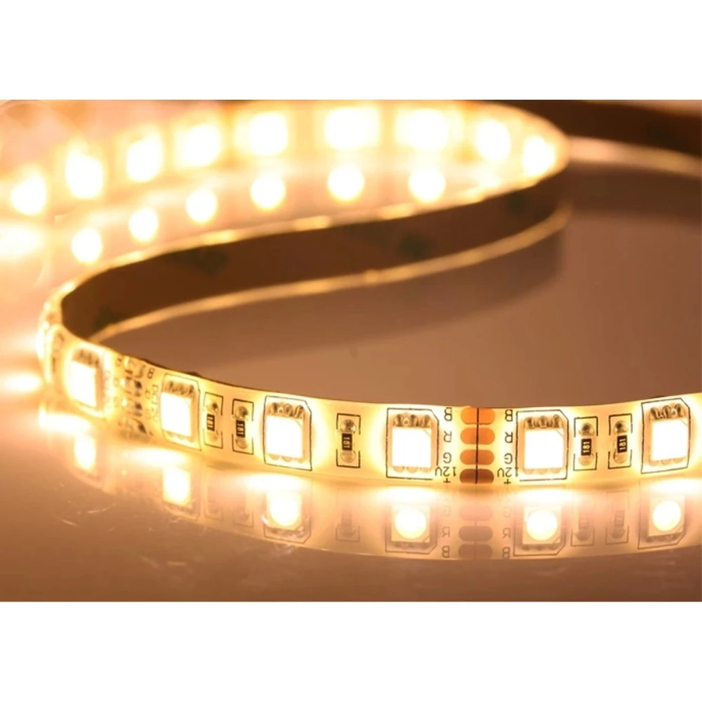 5m warm white 12V LED strip SMD5050 60LED/m 14W for indoor and outdoor use