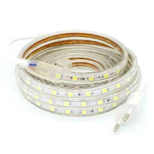 220V SMD5050 LED Strip with 60 LED/m Cool White 6500K Cut to Size