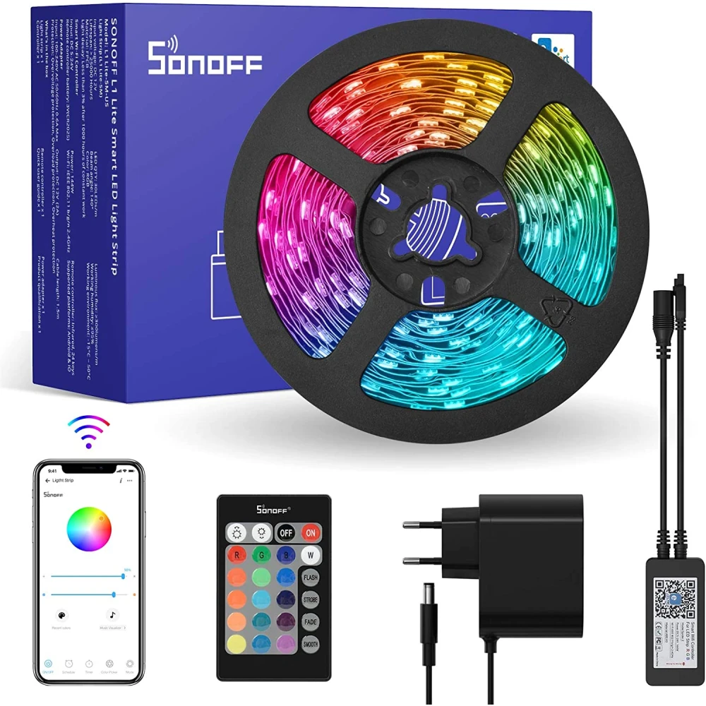 SONOFF L2 Lite 5 metre Smart WiFi LED Strip with Remote and App